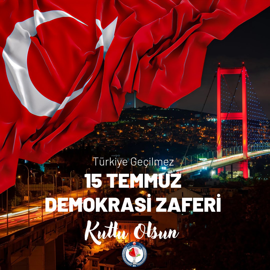 🇹🇷 Demokrasimizin ve milli birliğimizin hedef alındığı 15 Temmuz darbe girişiminin 8. yıl dönümünde, bu hain adımı atanları bir kez daha lanetliyor; vatanımız için canını ortaya koyan tüm gazi ve şehitlerimizi minnetle anıyoruz.