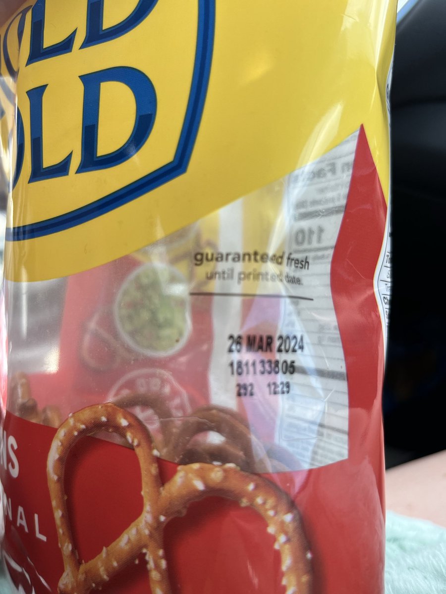 shawnakatt's tweet photo. ⁦⁦@Fritolay⁩ your reps need to watch your dates. I just bought two bags of pretzels that expired in March. Stale pretzels are no good! https://t.co/iba6IoJpRy