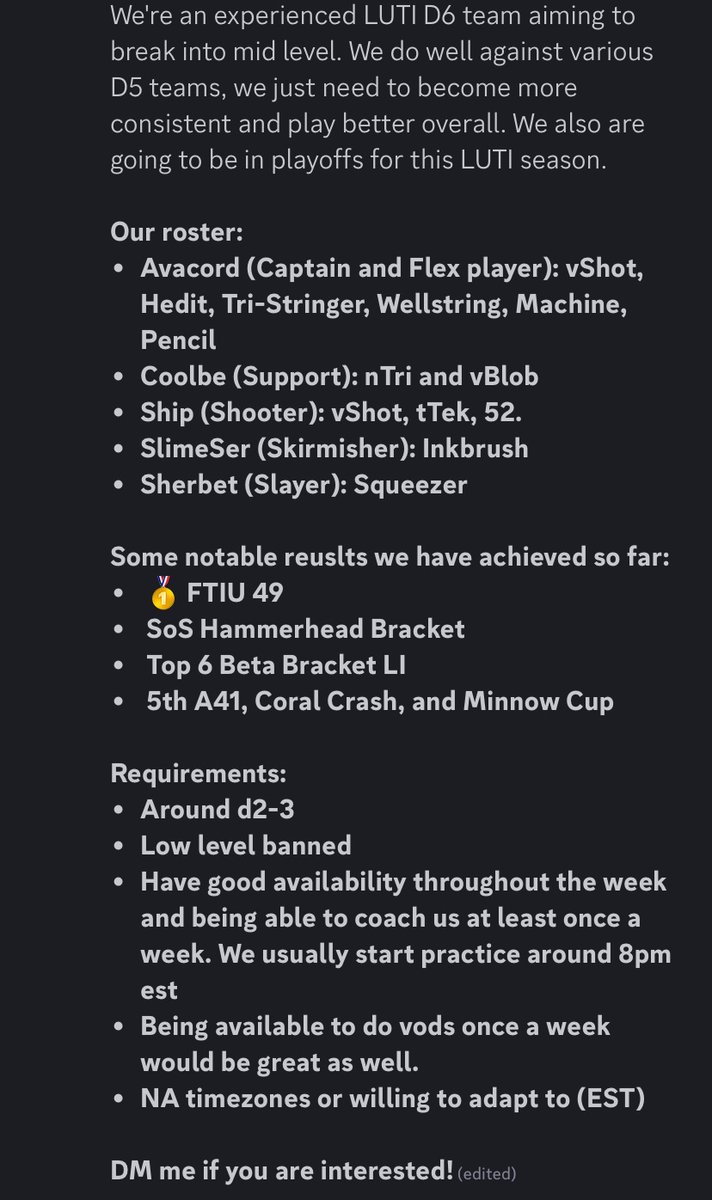SquidEst_Spl's tweet photo. Squid Est? is looking for a coach. We’re established, reliable, and competitive. https://t.co/Mok5PIdPuL