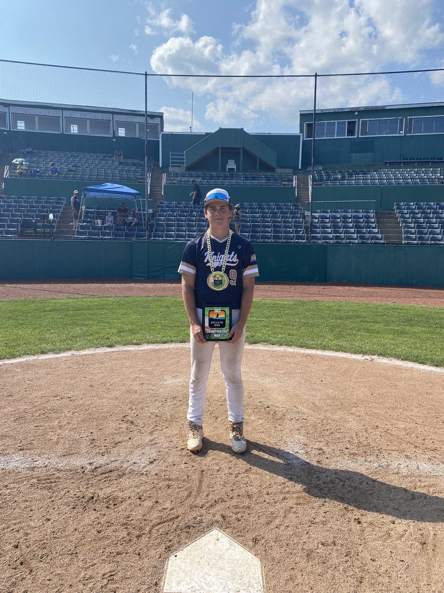 Congratulations to the MDB Knights on winning the Select Battle at the Beach 15U Tournament in Portland/Old Orchard Beach Maine! Teddy Dunn was named the Championship Game MVP! #champions