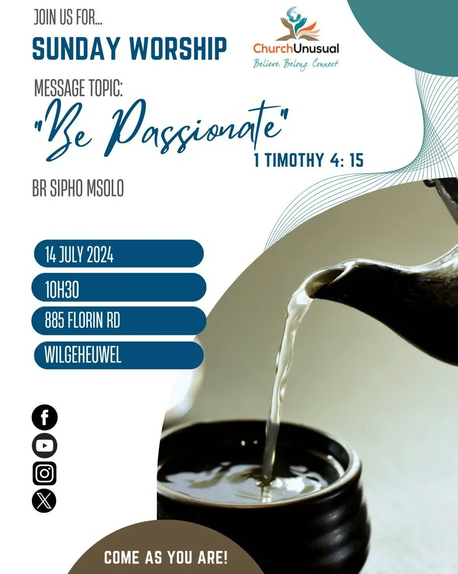 ChurchUnusual3's tweet photo. We had a lively and worship-filled Café Church Sunday today 🙌💫
A hearty thanks to Br Sipho Msolo for a reflective and encouraging message on being passionate, under the topic: "Be Passionate." Br Sipho reminded us about three factors that enhance or express the Lord's passion. https://t.co/Ck0BeS4y3b