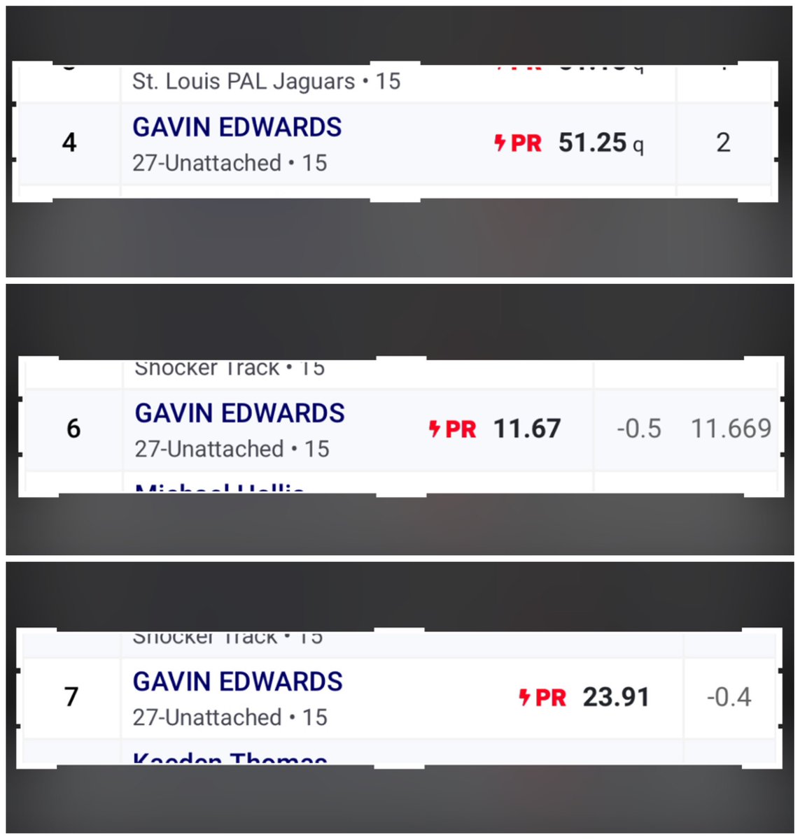 kedia_t's tweet photo. PR’d this weekend #USATF #Region9 #Top8 #IBTT https://t.co/rFGPleAdpR