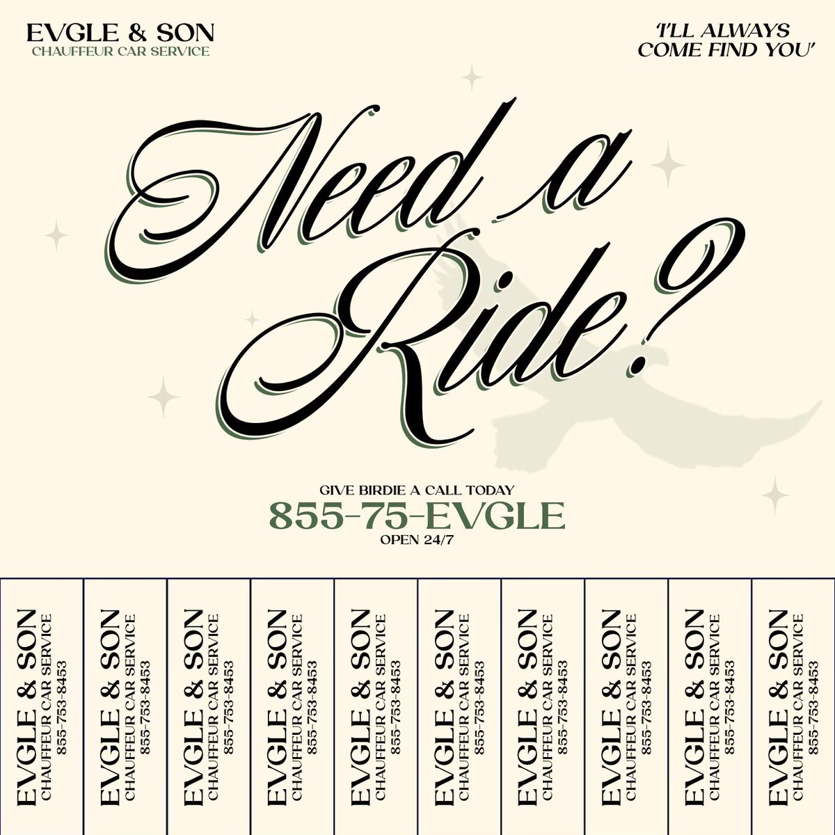 CALL ME … +1 (855)-75-EVGLE