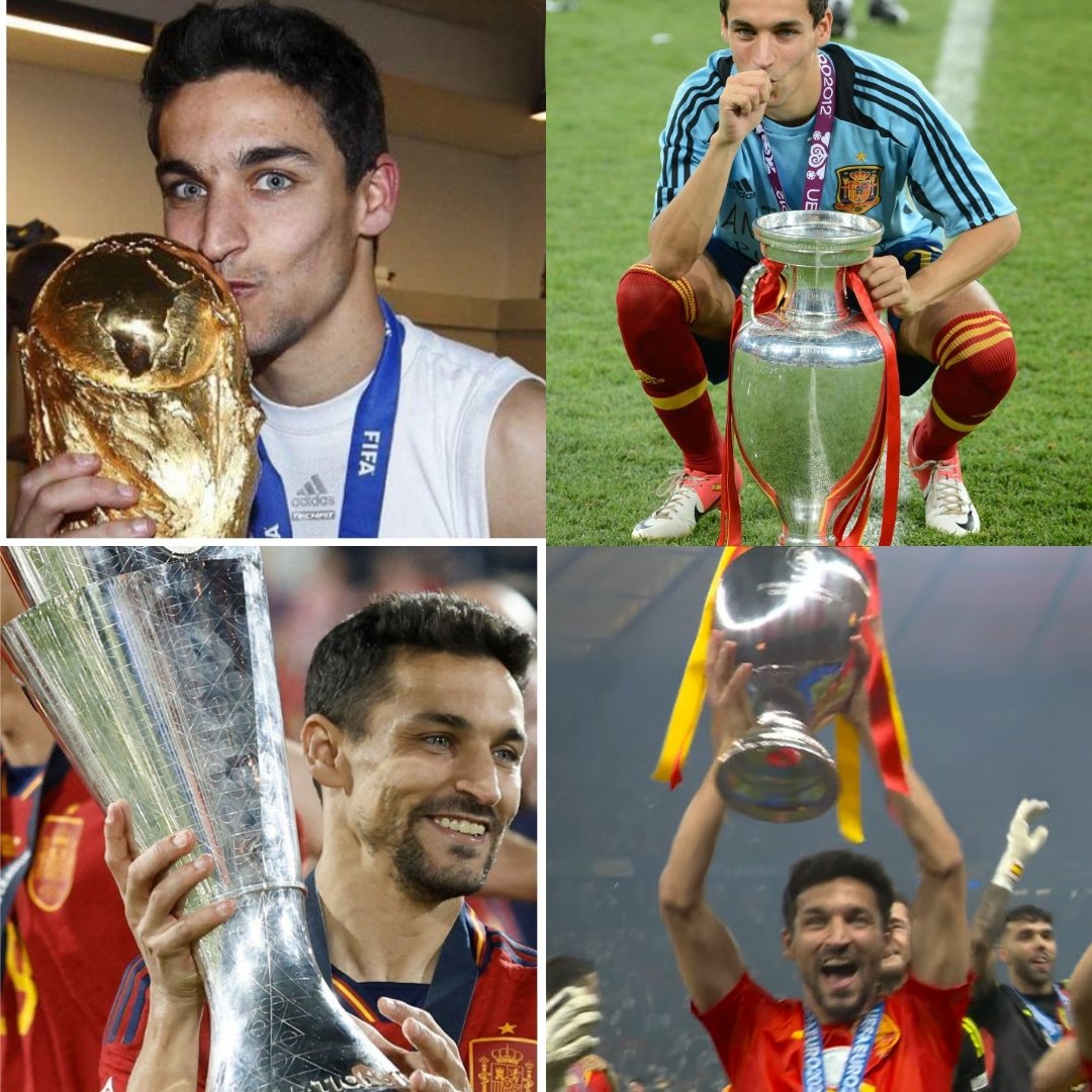 No hay ningún jugador en el mundo, ni pasado, ni presente con este palmarés.
Don Jesús Navas!!