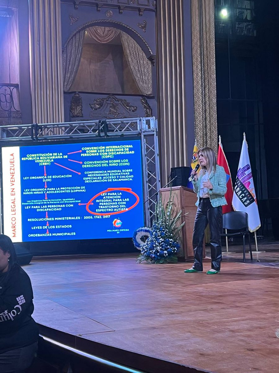 1er Congreso Nacional sobre Neurodiversidad. Capitulo Caracas. Teatro Municipal👩🏼‍🏫 FundaCrystal dijo: Presente✋🏻