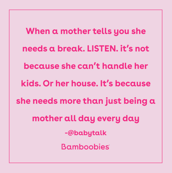 Mamas, it's ok to need a break, it's ok to ask for help, and it's ok that you can't do it all!