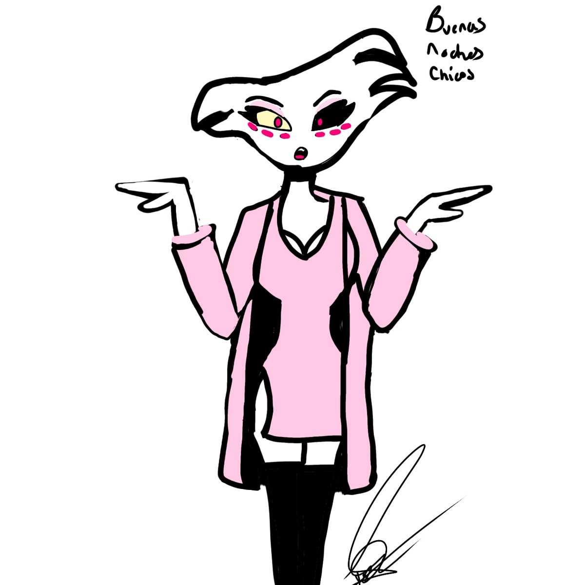 ma_yiss's tweet photo. ❤️‍🩹 hice unos dibujos de vaggie, angel y Alastor 

#HazbinHotel #alastor #vaggie https://t.co/DQfo0ahc2K