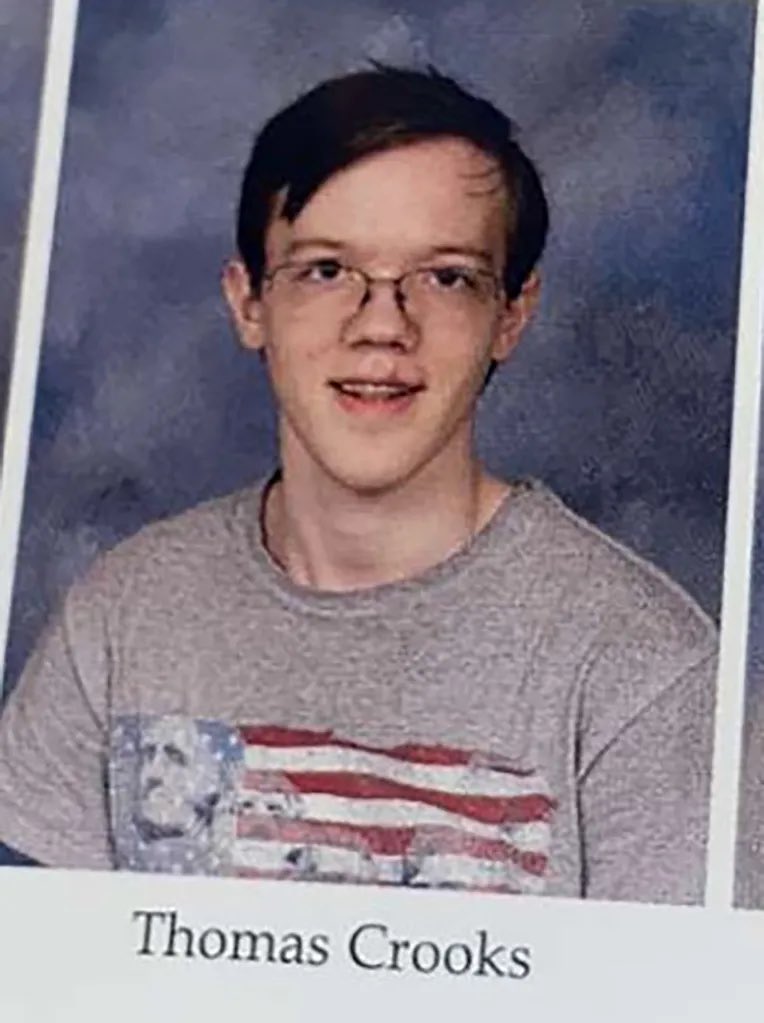 americanheroe's tweet photo. This is Thomas Matthew Crooks Trump rally shooter.
Crooks was a registered Republicant, he opened fire on the former president in Pennsylvania. https://t.co/iRuUlA90A6