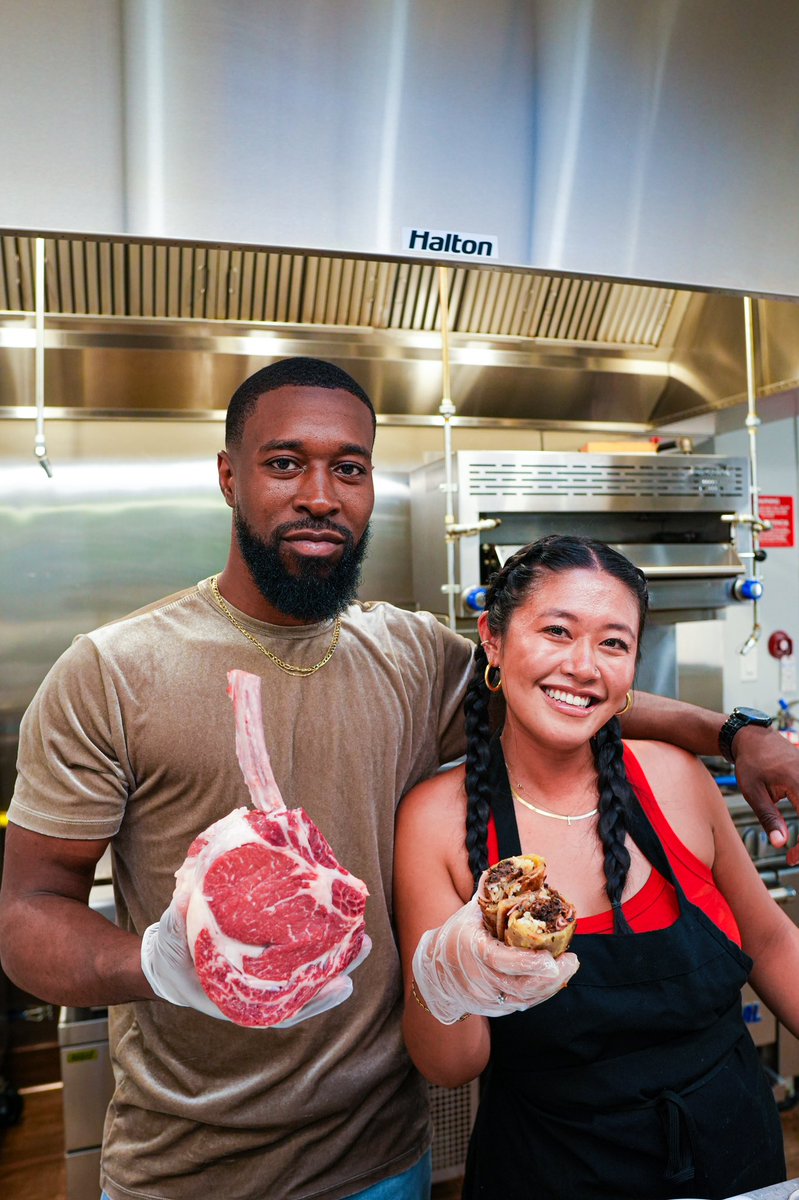 PrinceAbous's tweet photo. ASTORIA! Here's everything you need to know for our pop up on July 26th!

Grilled cowboy ribeyes w/ Thai chimi can be reserved via the link in bio 

Our smash burgers and limited edition scallion pancake burritos can be purchased on site 

32-86 Steinway Street
7PM to 11PM https://t.co/avnODrlaqu