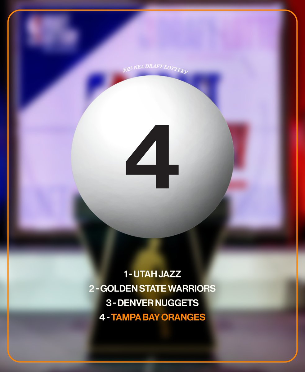 tb_Oranges's tweet photo. We've secured the 4th pick in the 2025 NBA Draft!
#NBA #NBA2K25 https://t.co/LBE5Kix47J