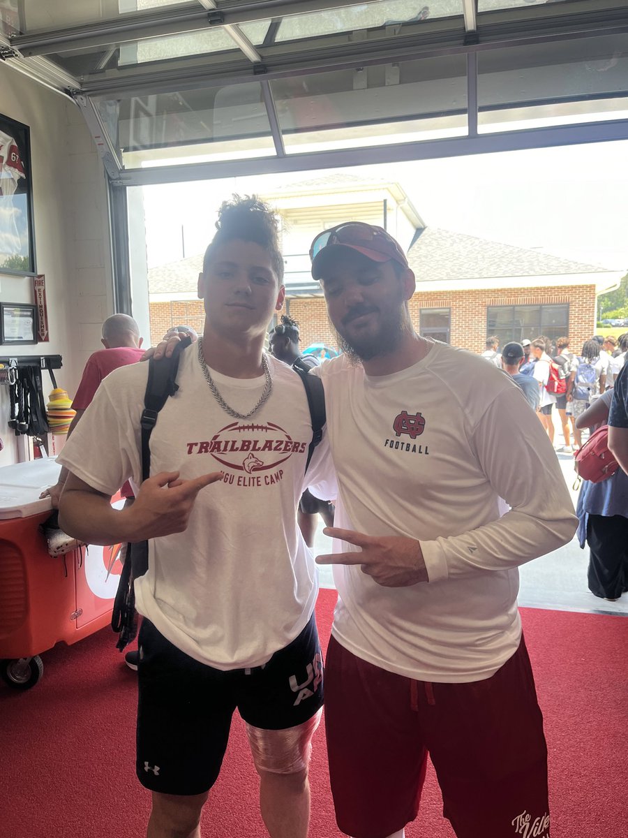 Had a great day at North Greenville university football camp. Want to thank the Coaches for being out there and making it possible.