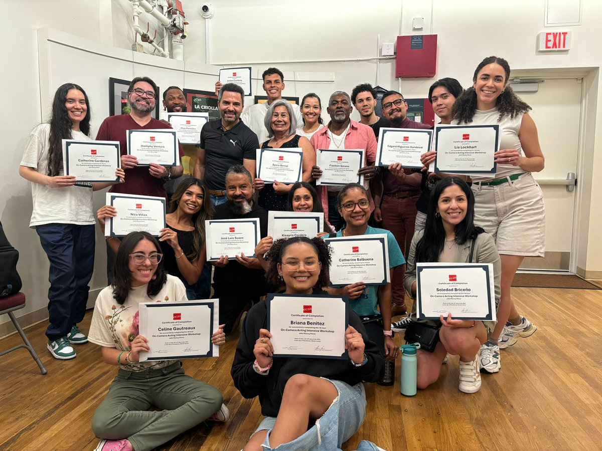 Congratulations to everyone who completed our three-day workshop led by the great <a href="/MannyPerez1/">Manny Perez</a>!