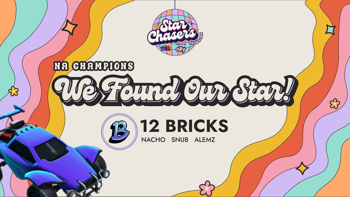 RaidiantGG's tweet image. OUR STAR HAS BEEN FOUND 💫

12 Bricks are your #StarChasersShowdown NA Champions! 🤩

- @alemzz__ 
- @VioletNachos 
- @SnubDOA