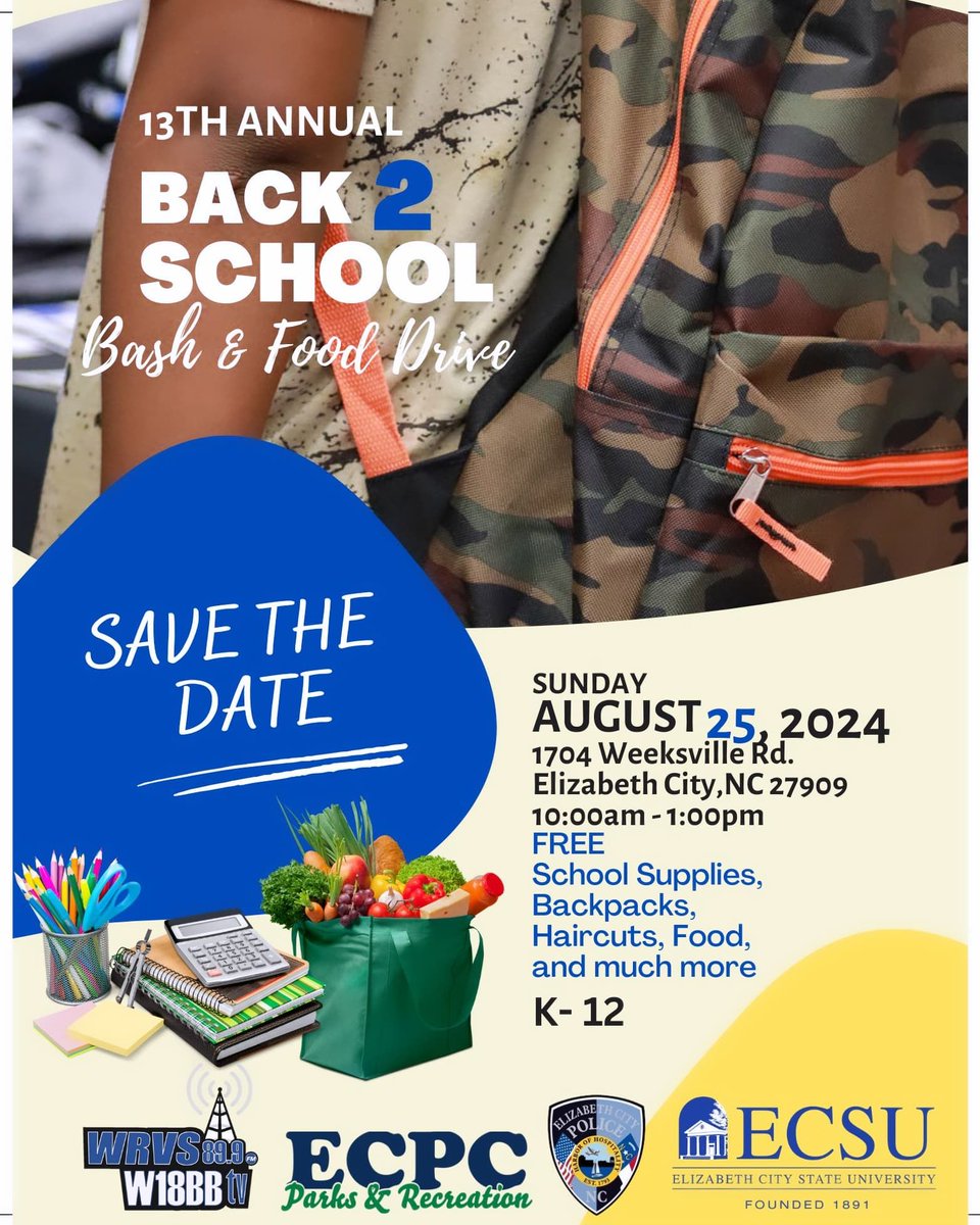 WRVS899's tweet photo. Free haircuts, school supplies, and gifts from vendors! #b2sb #backtoschool https://t.co/wY7IiGthNQ