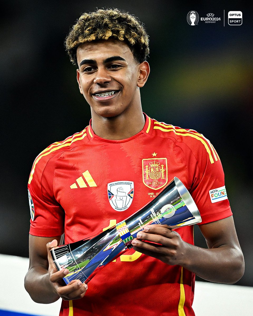 StanSportFC's tweet image. 16-year-old Lamine Yamal stepped out at #EURO2024 and showed the world exactly what he’s made of 🇪🇸✨

His first major tournament for Spain. The youngest ever to win a major international trophy.

His first goal, a worldie, against France in the semi-final. The youngest-ever…