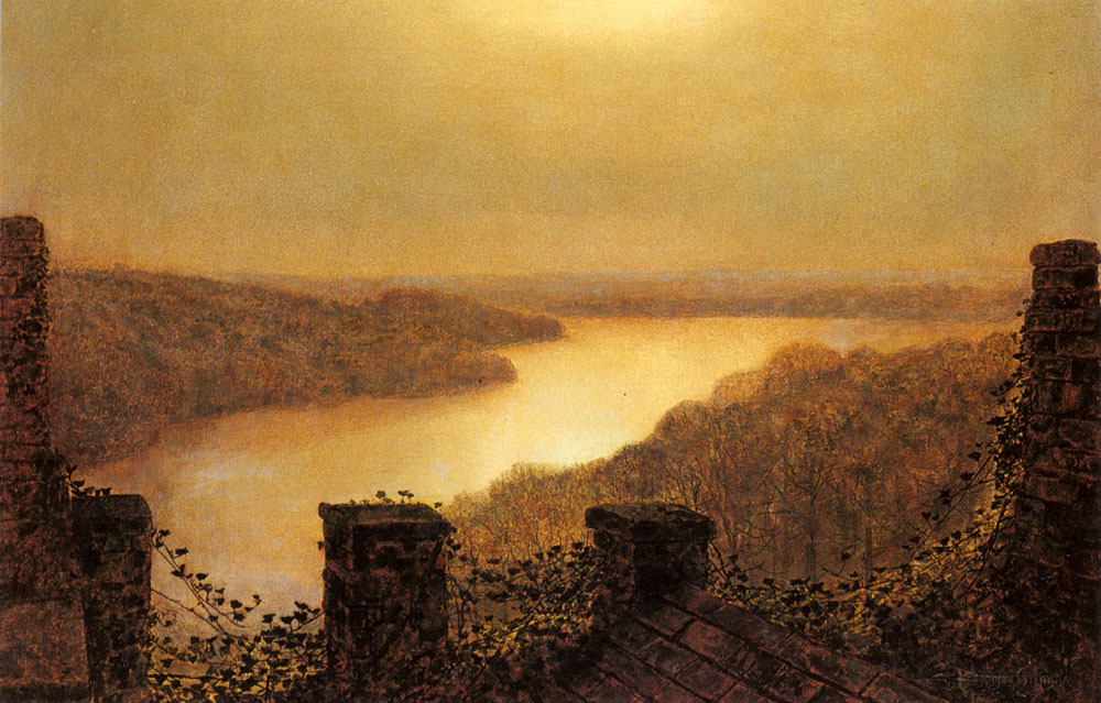 Roundhay lake, From Castle wikiart.org/en/john-atkins…