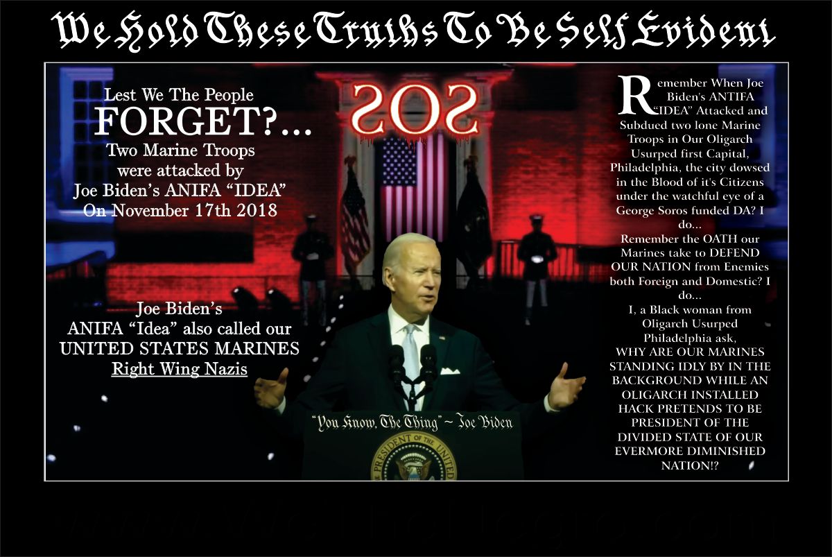 MreBlacks4Trump's tweet image. GOOD -VS- @JoeBiden's ANTIFA "Idea" and his hidden handed #CommanderAndChief who are all Using him to kill our entire nation from within...