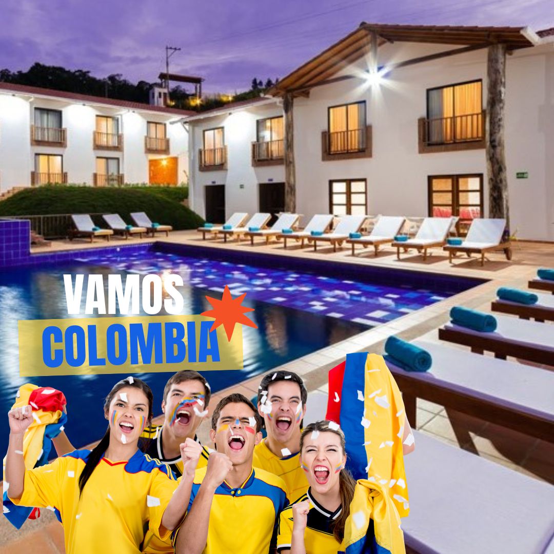 HuertaHotel's tweet photo. ¡Por más días como este: Colombia, una nación unida!🇨🇴 ¡Gracias, #SelecciónColombia por darlo todo! #elritmoquenosune ¡Te esperamos en #lahuertahotel transmisión en pantalla gigante, rifas, combos y 30% de descuento en alojamiento toda la semana🇨🇴 https://t.co/4YiCJjVQVm