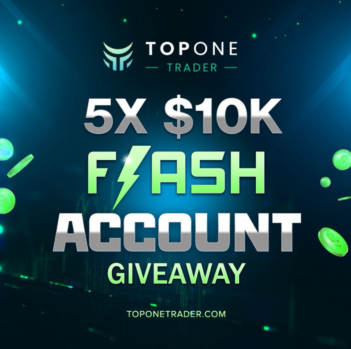 pipsnchips9's tweet photo. 5x10k GIVEAWAY ACCOUNT! 

Follow these steps  

☑️Follow 
@TopOneTrader. @pipsnchips9 @BySalFx 
@Dsnowfx

☑️Join Discord: https://t.co/vqwDfGOoDO

Tag 3 traders    

Winners will be announced within five days ⏰ https://t.co/A4KDvgVq3R
