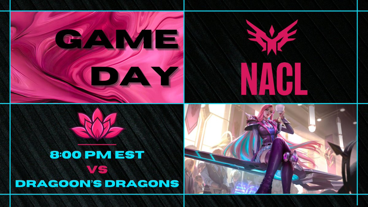 lotus_org's tweet photo. You do NOT want to miss out on tonight's #NACLOQ finals! Come see who will reign victorious with Lotus facing off against Dragoon's Goons. #TheTakeoverisNow #NACLQ https://t.co/xC6qsKYhPS https://t.co/NTLq80ezRw