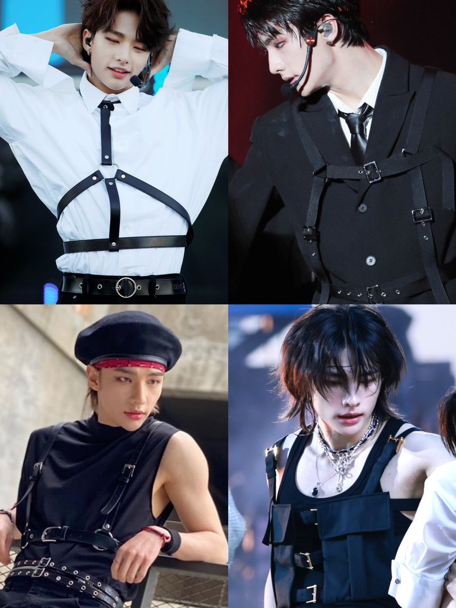 hjsvvtamin's tweet photo. hyunjin wearing harness was insane https://t.co/L0IAzeejWm