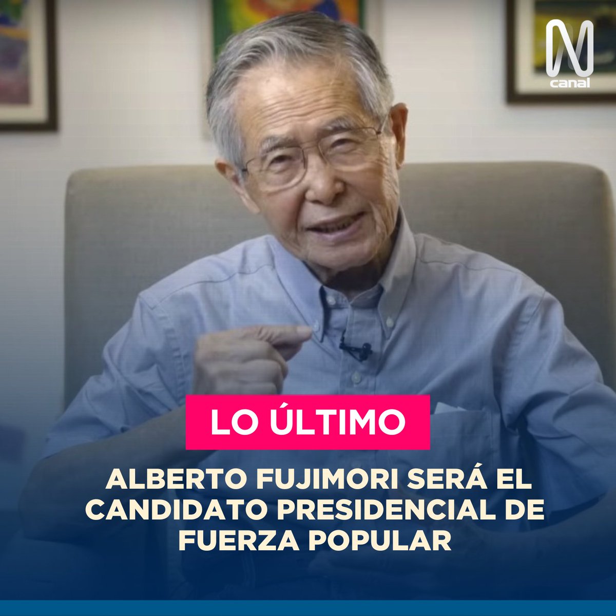 canalN_'s tweet photo. #LoÚltimo
Keiko Fujimori anunció en sus redes sociales que su padre, Alberto Fujimori, será el candidato presidencial de Fuerza Popular. Además, remarcó que la decisión se tomó en conjunto 

Encuentra más información en la WEB ► https://t.co/QTAt5w7uQw https://t.co/APz4NVWbut
