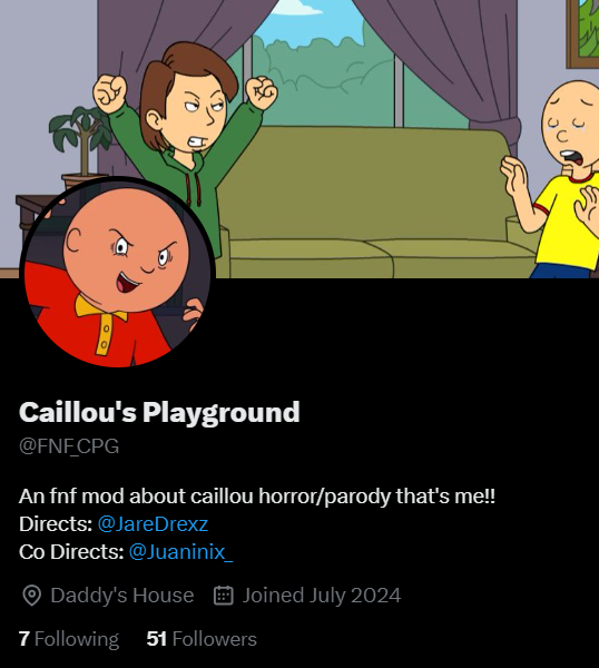 Caillou's Playground tweet media