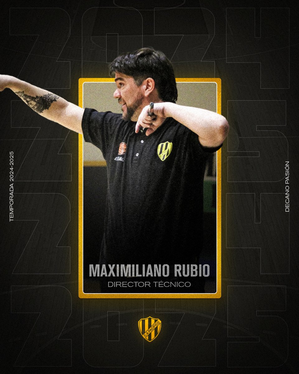 #Temporada20242025 

Luego de una campaña histórica, tenemos el placer de anunciar que <a href="/maxi_rubio/">Maxi Rubio</a>  continuará dirigiendo al decano de cara a esta nueva temporada.  

¡Llevemos al club a nuevas alturas! 💪  

#DecanoPasion 💛🖤