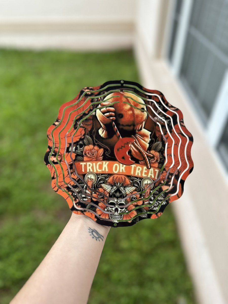 Two newest wind spinners available to purchase. 😈 Trick ‘r Treat and Friday the 13th 
Get yours today in our TikTok Shop