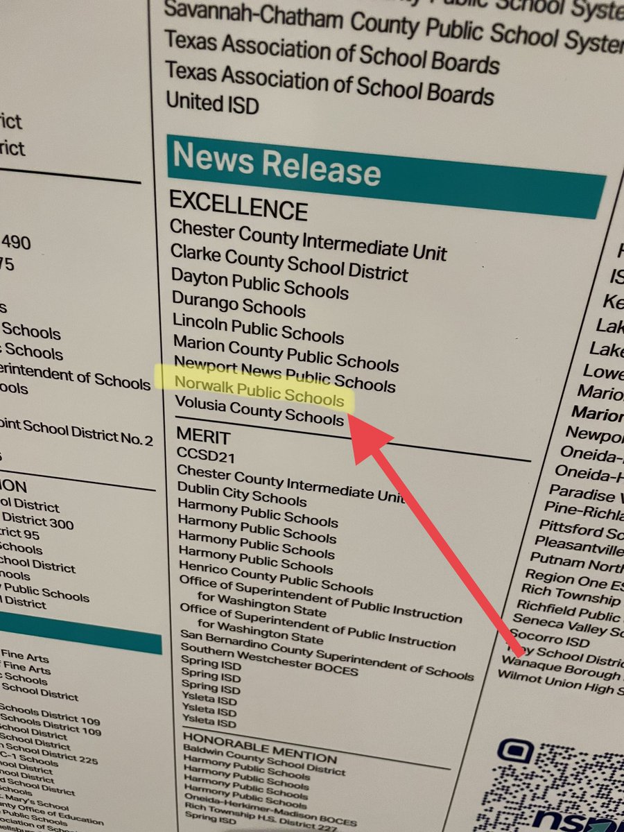 mogie242's tweet photo. Finally made it to my first @NSPRA. #New2NSPRA We are Finding Common Grounds in #Seattle at #NSPRA2024, and I’ve already found that alongside some other award-winning districts across the country. Shout out to our team at @NorwalkPS for our 9 award-winning publications. https://t.co/t9kNxcXGK1
