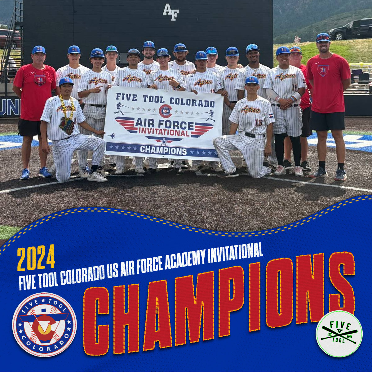 🏆CHAMPIONS🏆

Congrats to Pueblo Azteca Gavin on winning the 18U <a href="/FiveTool/">Five Tool Baseball</a> Colorado US Air Force Academy Invitational!

#WatchEm