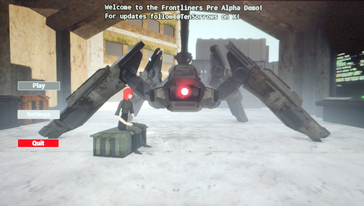 TenSorrows's tweet photo. Working v hard on an update video, I'm getting closer and closer to releasing a short demo with a single playable level, a hub world and a sandbox space to showcase some of the customization! Sorry for the infrequent posts!

#indiegame #indiedev #solodev #frontliners https://t.co/UURFa8lWb3