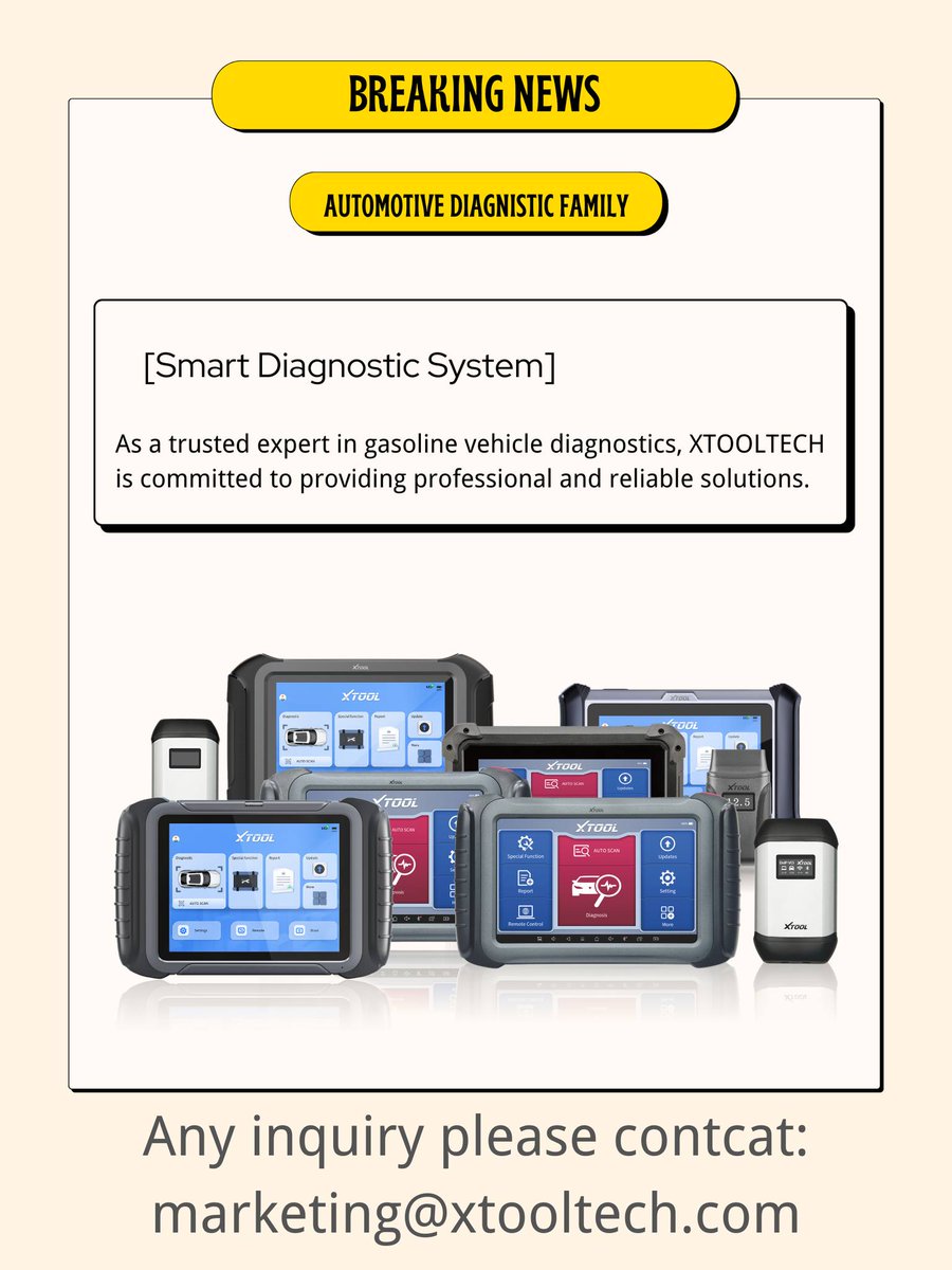 XtoolTech2010's tweet image. 📷📷 Monday Motivation with #XTOOLTECH! 
Kickstart your week with XTOOLTECH&apos;s Smart Diagnostic Systems! Trusted and reliable, our tools make gasoline vehicle diagnostics a breeze. Stay on top of your game and keep your car running smoothly.
#MondayMotivation #CarCare #Diagnostics