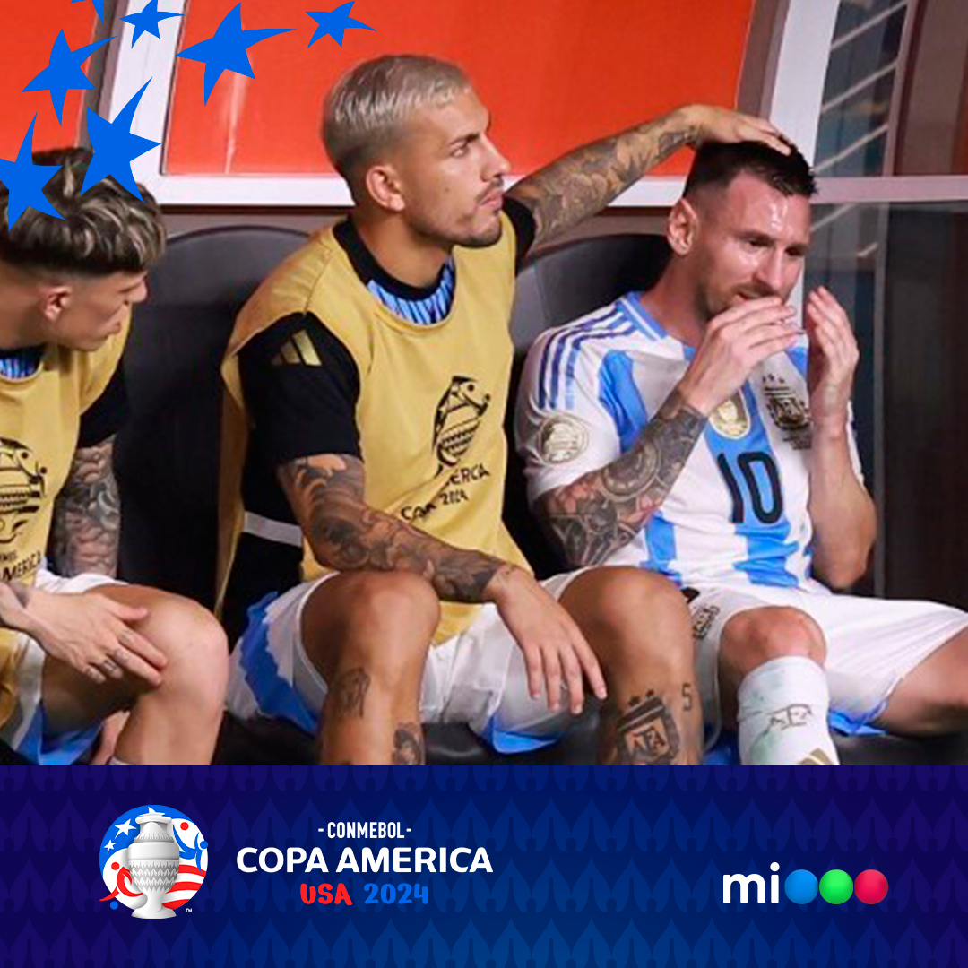 telefe's tweet photo. Si llora Messi, llora el fútbol 🥺💔

Seguí en VIVO la CONMEBOL #CopaAmérica USA 2024 en #ArgentinaXTelefe por https://t.co/HnqxeQiDbW 🇦🇷 con @JPVarsky y @giraltpablo 🎙️
