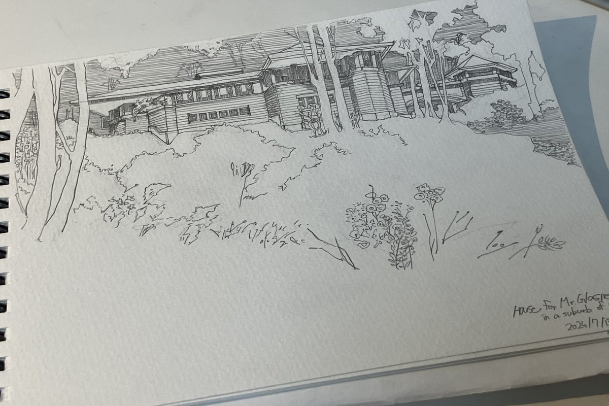 naruseillust's tweet photo. 最近F.L.ライトにハマってる https://t.co/A4TmrfkYyh
