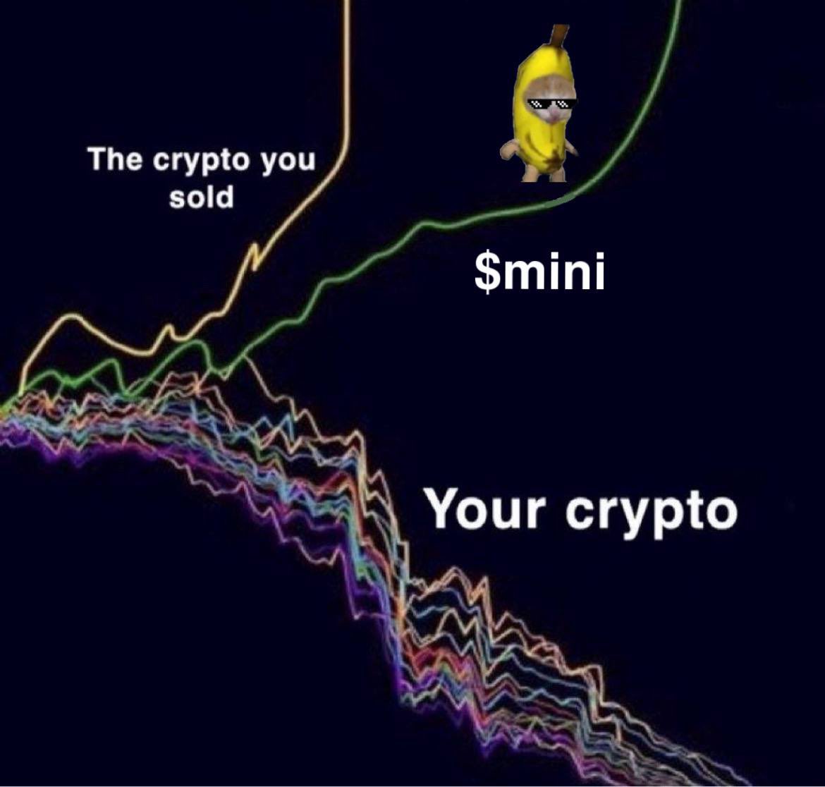 yishanyugong's tweet photo. Would really be something if $MINI ripped to a new ATH over the next few weeks, @ShockedJS burned $50,000 and then it went up only like a certain popping or standing cat did after three months of accumulation, leaving most people super sidelined. Really would be something.🤔 https://t.co/hPHOuZ10nc