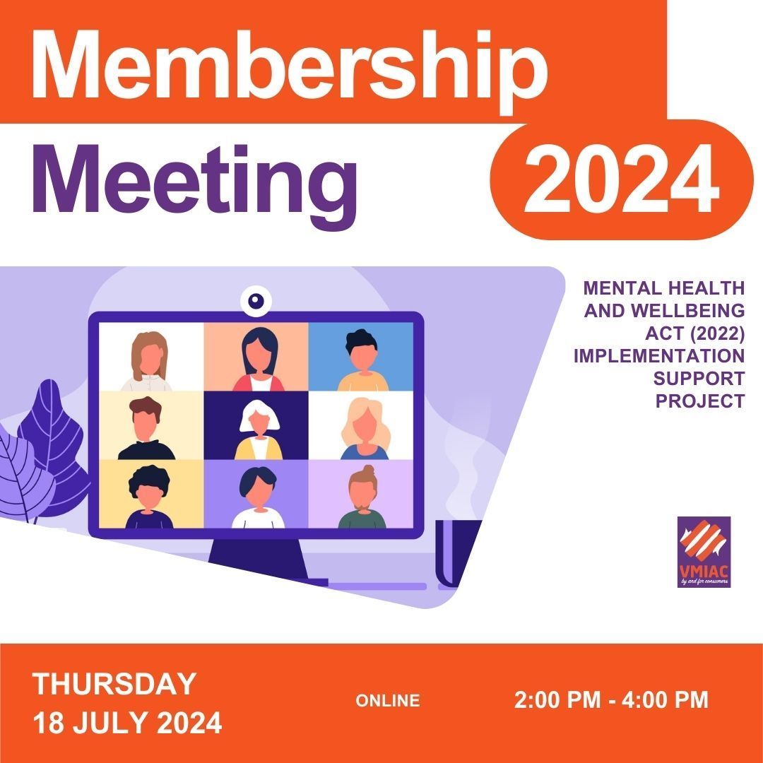 VMIAC (@vmiac) on Twitter photo Have you registered yet for the <a href="/VMIAC/">VMIAC</a> members - only panel discussion about the new Mental Health and Wellbeing ACT? buff.ly/45Vuiuv 
When: Thursday, 18 July 2:00pm – 4:00pm AEST 
For more information on the event and guest speakers, visit buff.ly/468jLwa Have you registered yet for the <a href="/VMIAC/">VMIAC</a> members - only panel discussion about the new Mental Health and Wellbeing ACT? buff.ly/45Vuiuv 
When: Thursday, 18 July 2:00pm – 4:00pm AEST 
For more information on the event and guest speakers, visit buff.ly/468jLwa