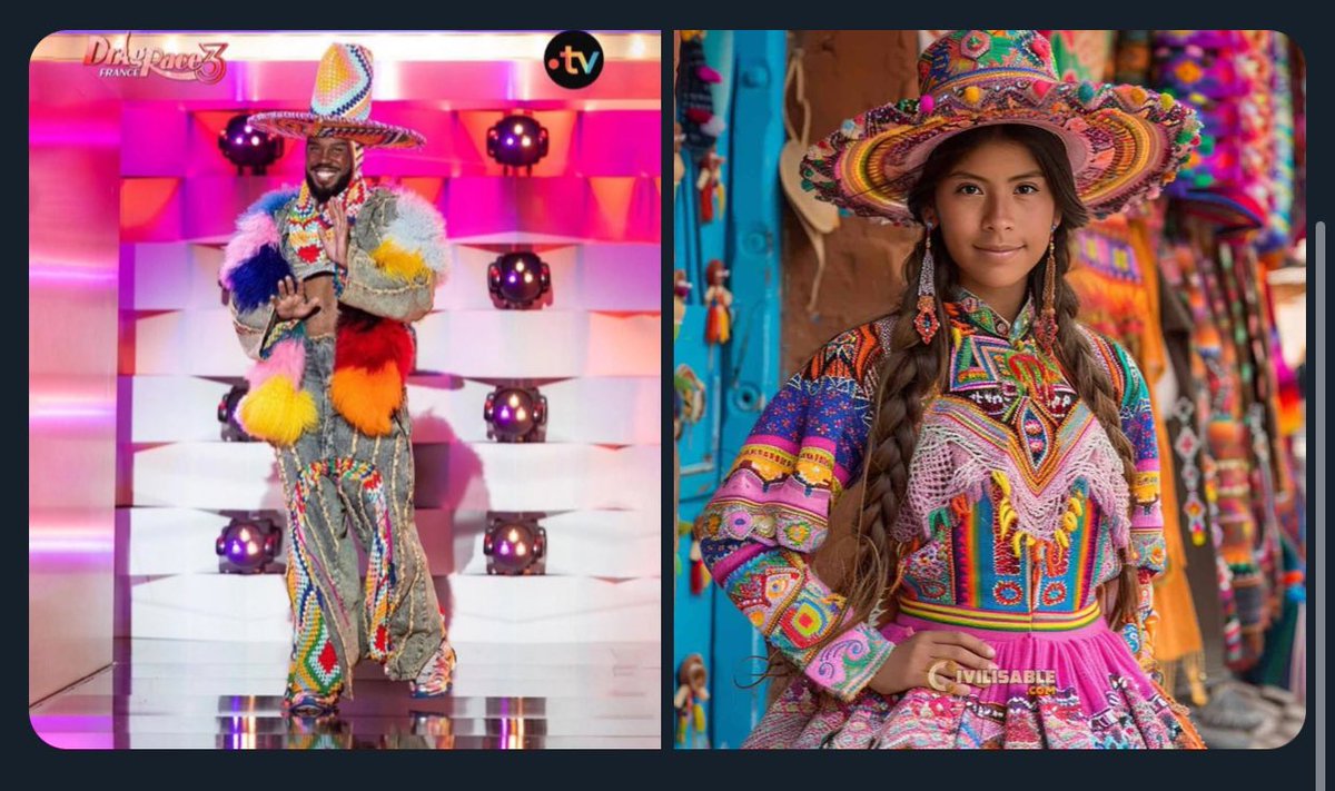 AlessandroMorls's tweet photo. @Kiddysmile You talk about cultural appropriation but you are totally ignorant, just look at your outfits, only with that I can rub that you do appropriate what does not belong to you, dressed as a cowboy and an Andean https://t.co/lTBURr3Leo