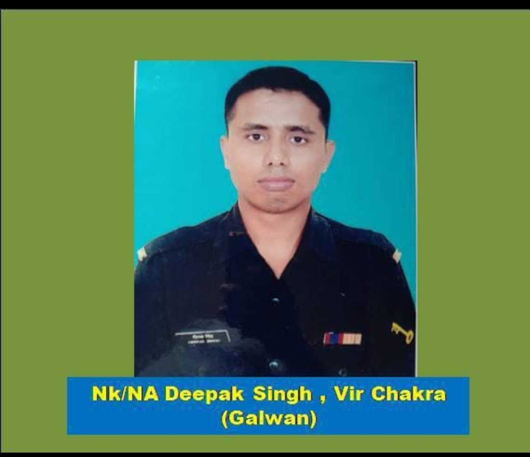 Tanishksengar's tweet photo. Being a nursing assistant and despit of having life saving first aid with him,he treated others and saved precious life of over 30 comrades and in process he succumbed to his injuries on 15/06/2020 in Galwan Valley.

#HappyBirthday
NK DEEPAK SINGH 
#Vir_Chakra
AMC / 16 BIHAR

🇮🇳 https://t.co/gPuR9PunJq