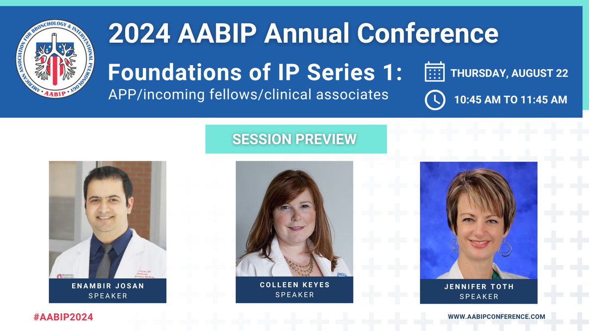 AAB_IP's tweet photo. Explore the #AABIP2024 Scientific Program, featuring leading experts in Advanced Bronchology and Interventional Pulmonology!📷Discover more and register at https://t.co/P6Hc2HD0qi https://t.co/NJ2LPZD6nR