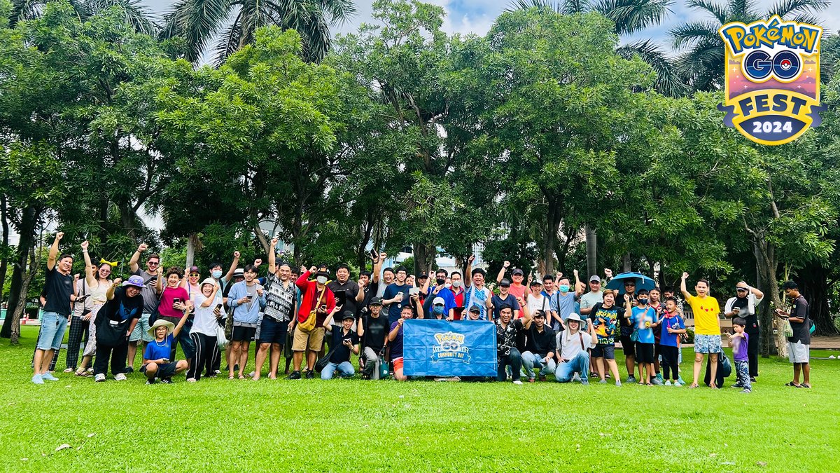 PokemonGoApp's tweet photo. As the sunset moves across the globe 🌐, #PokemonGOFest2024: Global comes to an end.

📍 Indonesia, Thailand, Philippines, Australia https://t.co/XzoJqpTtOf