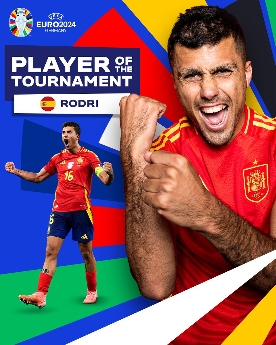 DurlabhDJ's tweet photo. Champions Spain #EURO2024
#ESPENG #EUROFinal #Eurocopa
#SPAvENG #UEFAEuros2024 #UEFA2024 #UEFA
Rodri Yamal Nico Williams Dani Olmo
Harry Kane Foden Luke Shaw Palmer Walker https://t.co/fTft2vvPMk