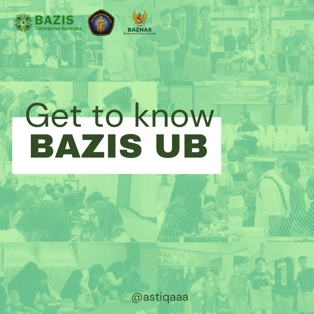 astiqaaa's tweet photo. Halo teman teman, UB!

Ada yang udah kenal sama BAZIS UB belum sih? Kalau belum, aku mau bahas sedikit tentang BAZIS UB nih! https://t.co/rArCF0SOz5