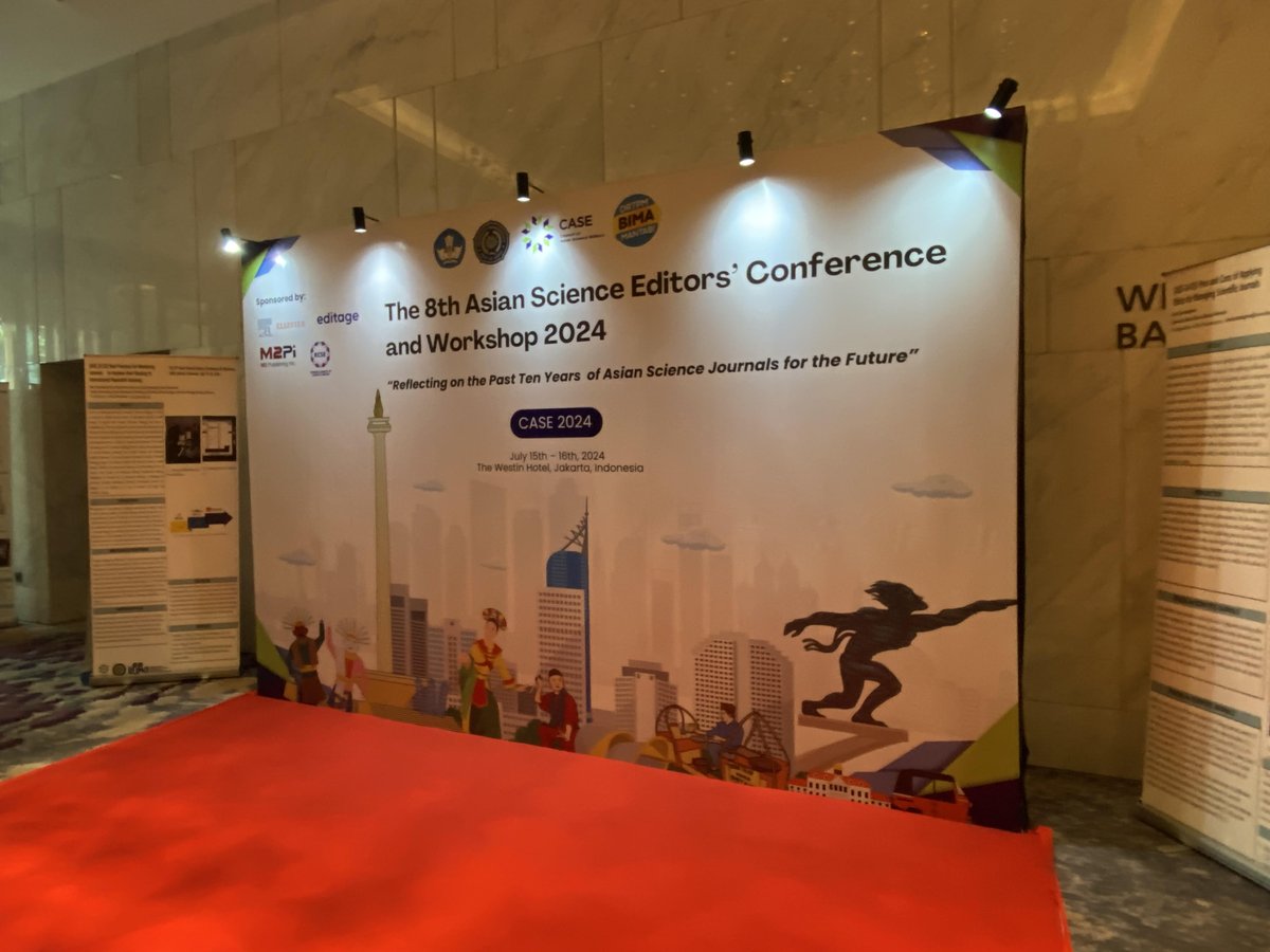 Chieh-Chih Estelle Cheng (@chihestelle) on Twitter photo It is the day - The 8th Asian Science Editors’ Conference and Workshop 2024 in Jakarta! I am here to share and learn. <a href="/ORCID_Org/">ORCID Organization</a> is global, regional, national, institutional and individual.
#JournalPublishing
#PIDs
#TrustMarkers
#Asia
#Indonesia It is the day - The 8th Asian Science Editors’ Conference and Workshop 2024 in Jakarta! I am here to share and learn. <a href="/ORCID_Org/">ORCID Organization</a> is global, regional, national, institutional and individual.
#JournalPublishing
#PIDs
#TrustMarkers
#Asia
#Indonesia