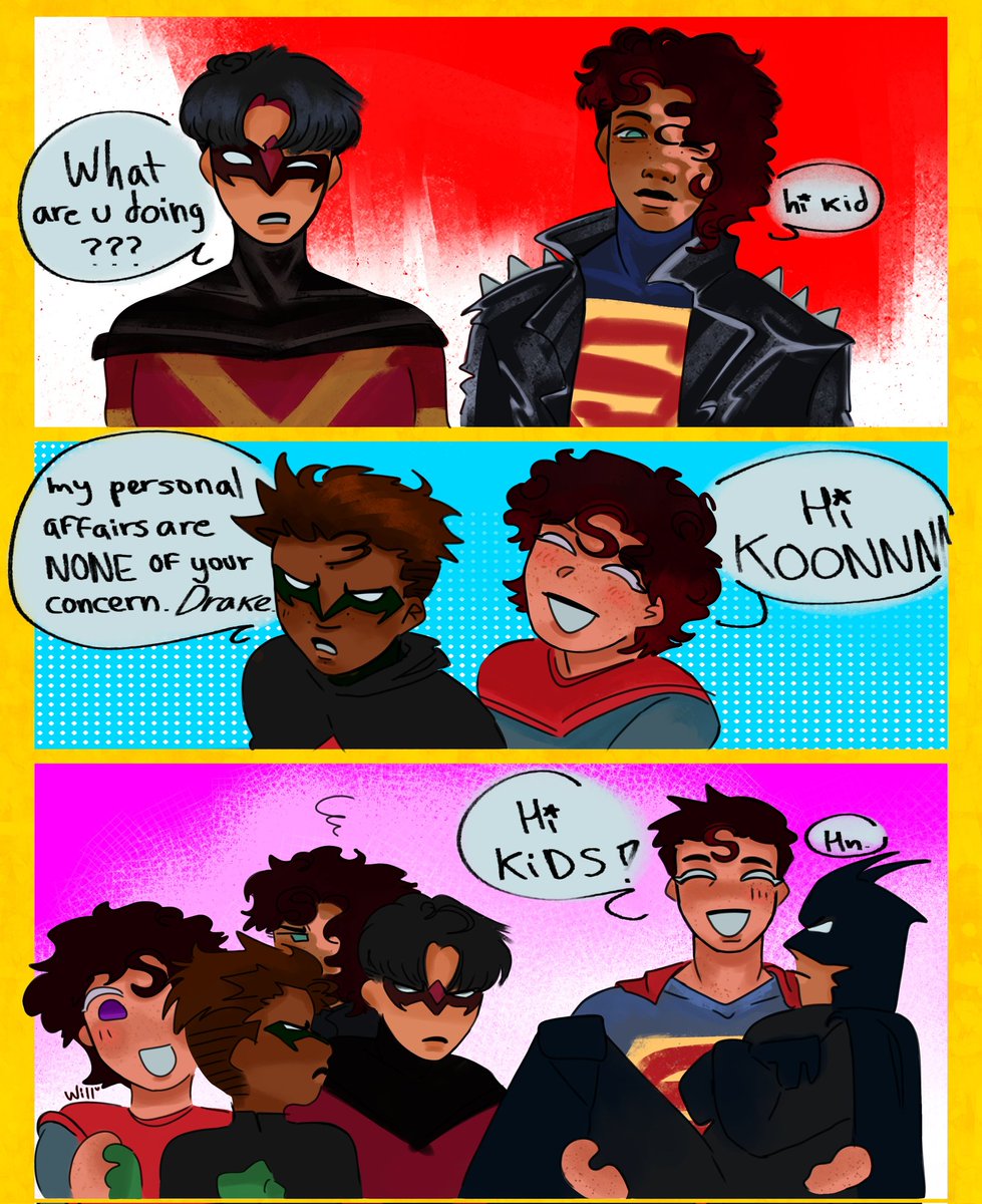 HelpThisGuy_aa's tweet photo. [#SuperBat #robindc #superboy #Batman #Superman ] 
Look at em https://t.co/pXWrvfAqFS