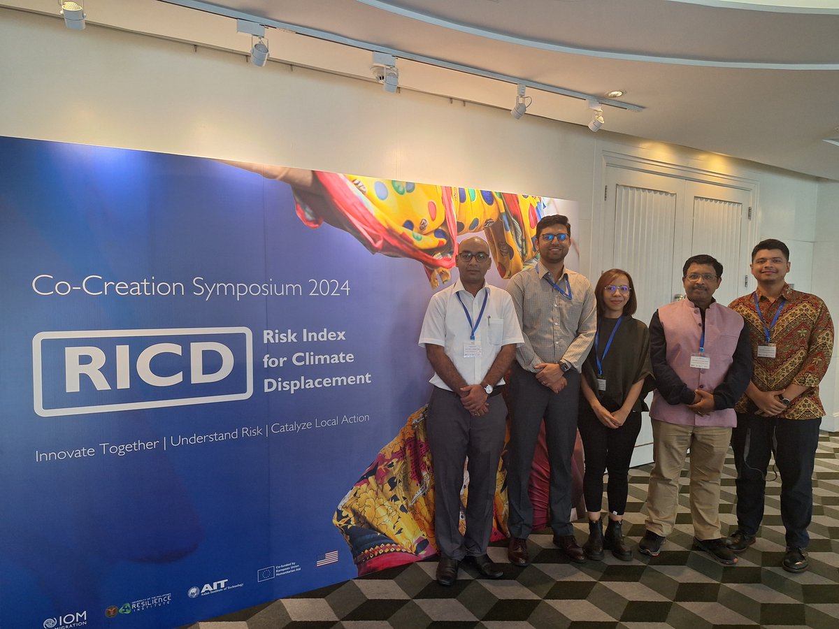 dpmmait's tweet photo. AIT partnered with @IOMAsiaPacific and @UPResilience to organize the #RICD co-creation Symposium which took place on July 11th and 12th,2024 in Bangkok, Thailand. https://t.co/zovXdDnq8l