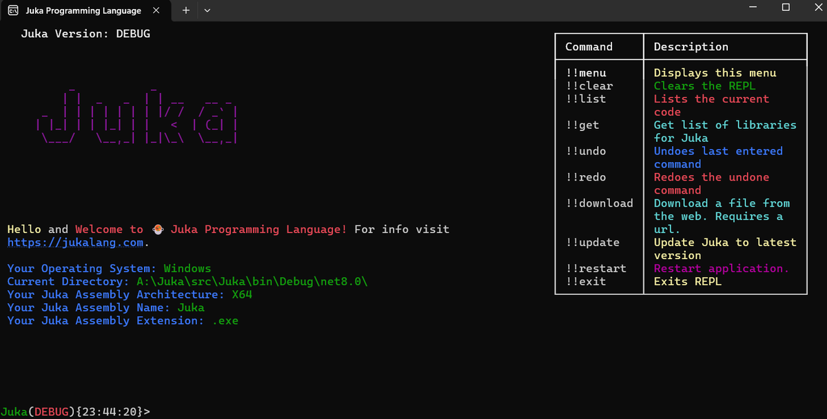Juka REPL is sporting a brand new look!   We've refreshed the interface to make your Python programming experience even smoother. ✨  Come check it out and let us know what you think! #JukaREPL #Python #programming #newlook #upgrade #excited #Juka #programminglanguages