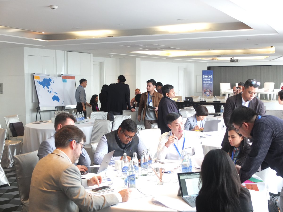 dpmmait's tweet photo. The Symposium gathered over 50 experts and practitioners from Asia Pacific and beyond to discuss drivers and solutions to climate displacement and focused on the co-creation and co-development of the Risk Index for Climate Displacement framework (RICD). https://t.co/LmbgR3gxrg