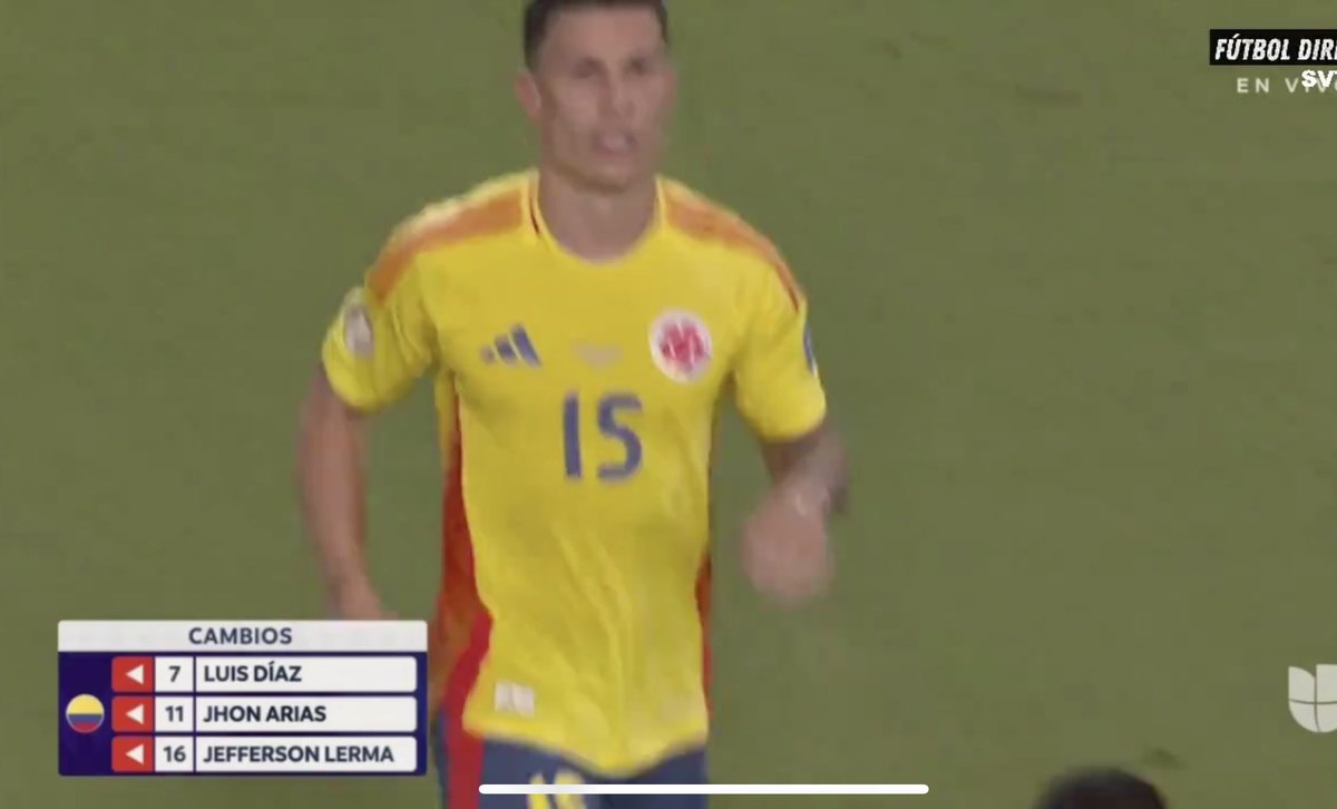 finanzacontable's tweet photo. Se juega el 2do Tiempo Extra 107
Cambios en 🇨🇴
Final #CopaAmerica2024
Argentina 🇦🇷 0 🆚 0 🇨🇴Colombia
#LaAlbiceleste #LosCafeteros
🏟️ Hard Rock Stadium, Miami
#CopaAmerica2024 #Argentina #Conmenol #Colombia #Fútbol #VamosArgentina #VamosColo https://t.co/M4ELUYPlEC