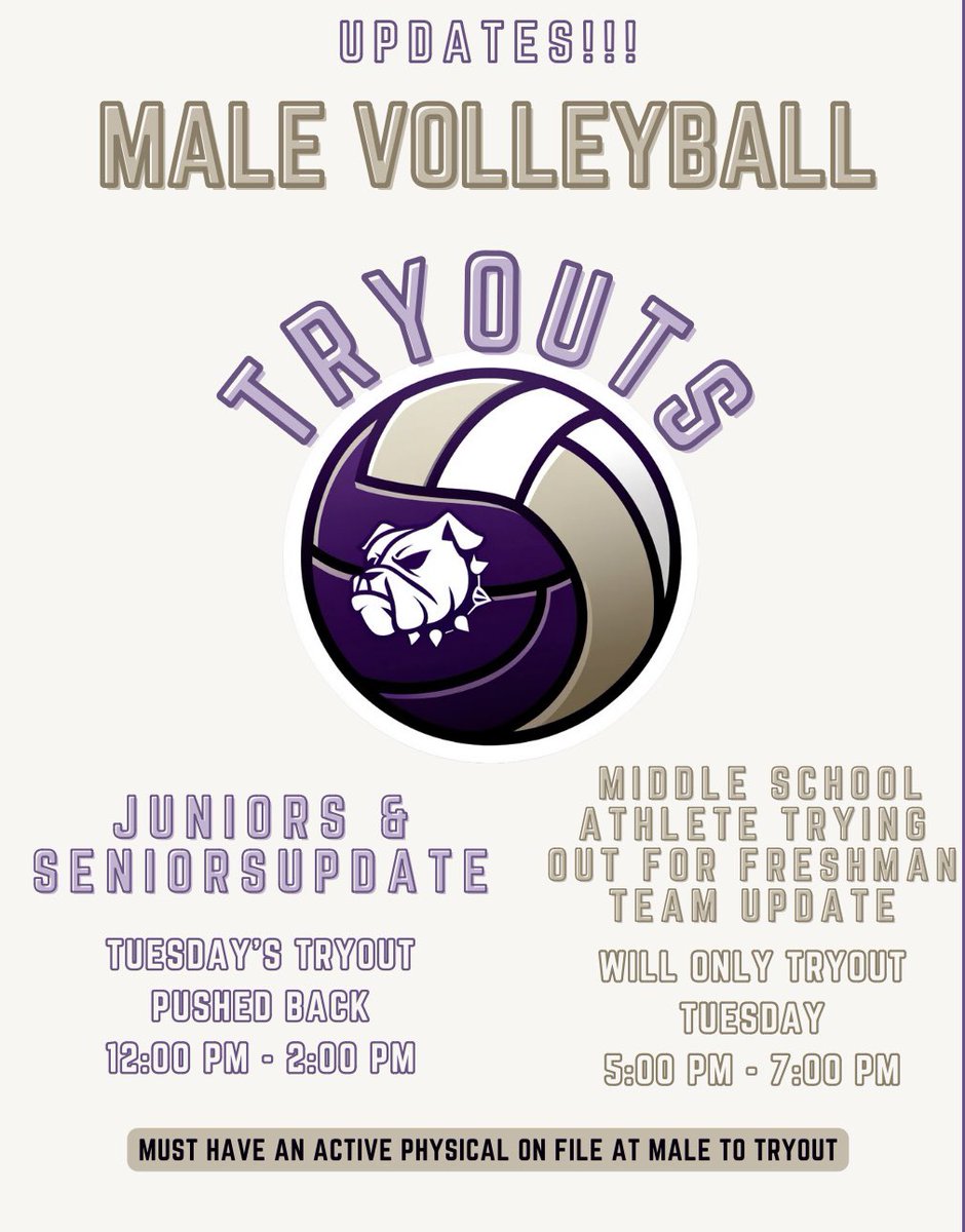 Tryout Updates!!
